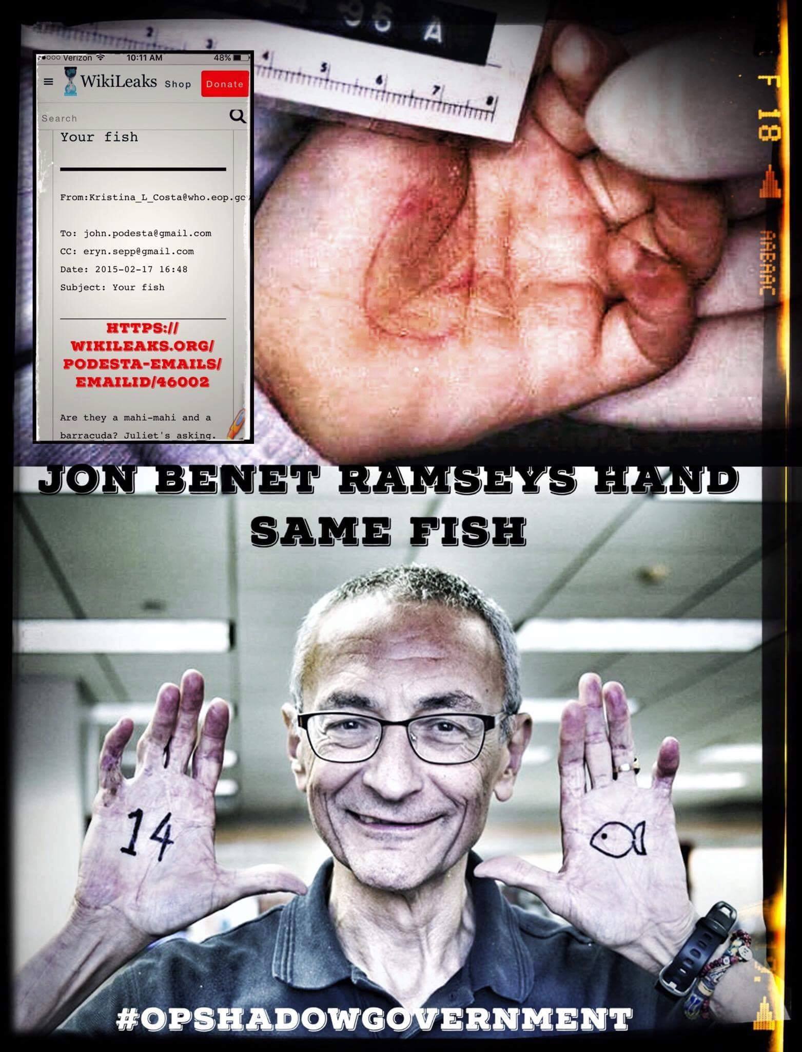 dont forget about john podesta and his connection to jon benet ramsey